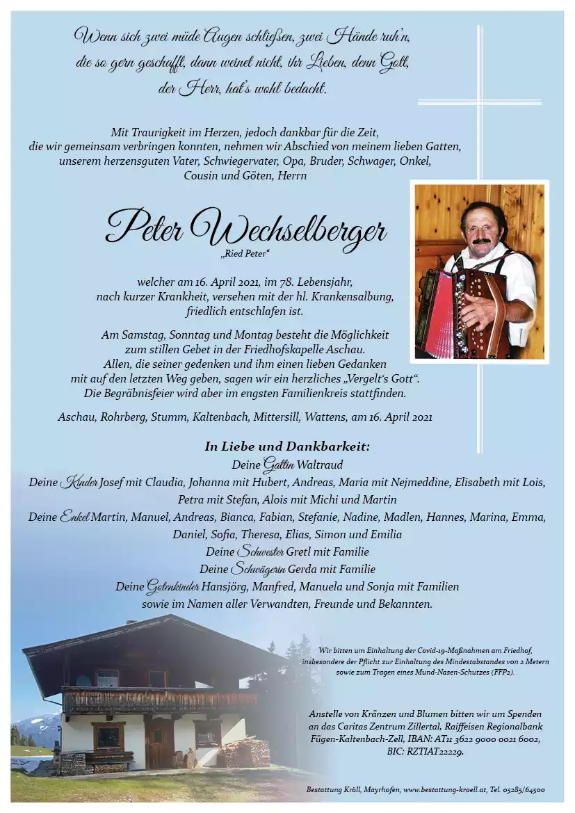 Parte von Peter Wechselberger